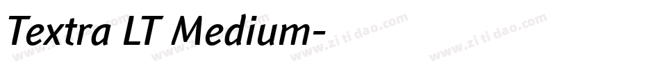 Textra LT Medium字体转换